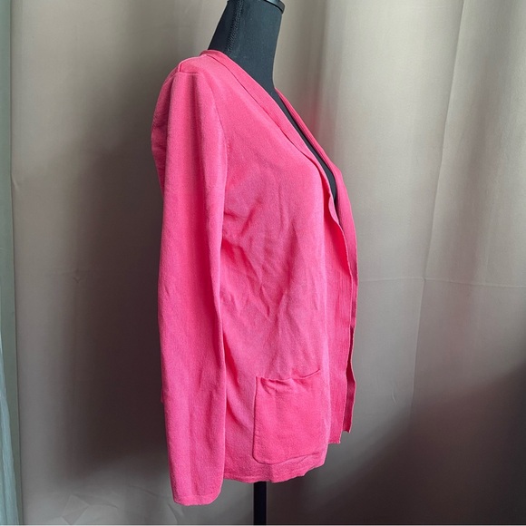 Jones New York cardigan pink fuschia size Medium - Picture 6 of 13